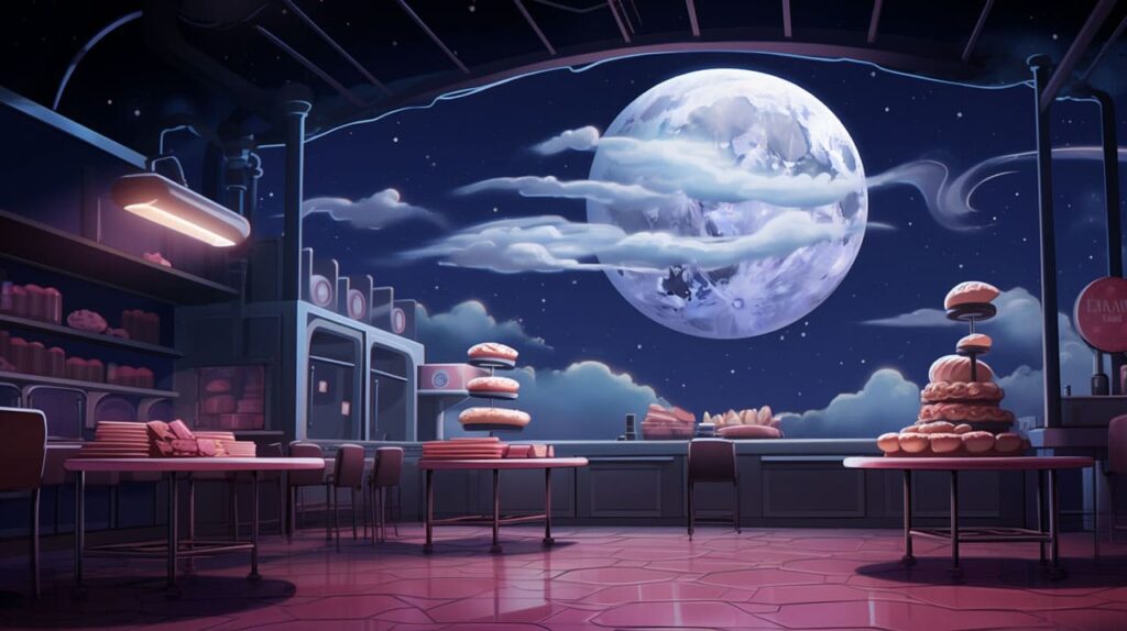 Inside the moonlight bakery